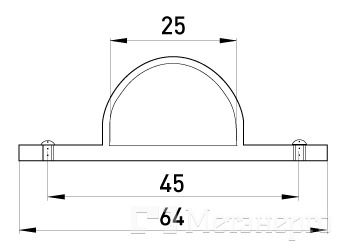 s10035002 N-образна кліпса e.pipe.n.clip.stand.25 для труб d25мм - Метенерго s10035002 N-образна кліпса e.pipe.n.clip.stand.25 для труб d25мм - Метенерго