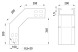 820-10A Спуск 90 град 200х100 мм - Метэнерго