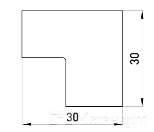 s4033002 Внутренний угол e.trunking.blend.in.stand.16.16 для короба 16х16мм - Метэнерго