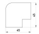 s3033011 Плоский угол e.trunking.blend.angle.stand.100.60 для короба 100х60мм - Метэнерго