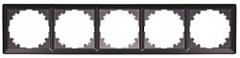 ins0040064 Рамка e.lux.10104L.5.fr.anthracite 5-местная, "антрацит" - Метэнерго