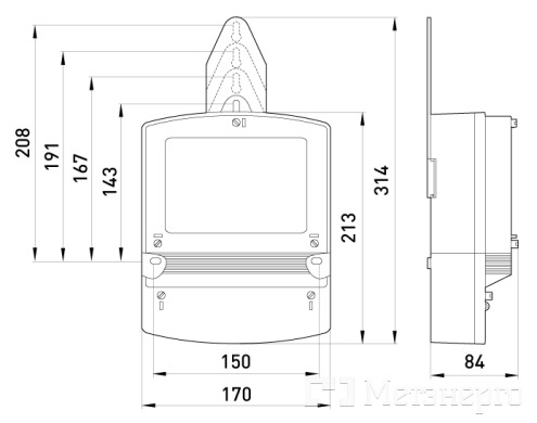 nik2307 Трифазний лічильник НІК 2301 АП2 (1,0 3х220/380В 5(60)А) - Метенерго nik2307 Трифазний лічильник НІК 2301 АП2 (1,0 3х220/380В 5(60)А) - Метенерго