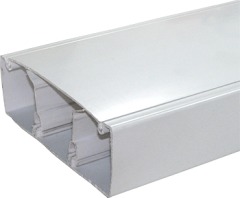 s14033003 Короб пластиковый c перегородкой e.trunking.twoclapb.02.stand.100.50, 100х50мм, 2м - Метэнерго