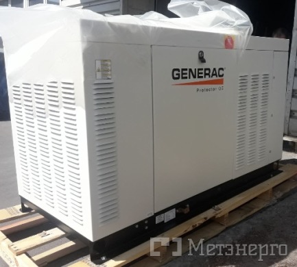 RG02224RNAX Газовий електрогенератор GENERAC RG2224 22 кВа з рідинним охолодженням 380В трифазний - Метенерго