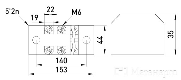 p056025 Клеммная колодка защищенная e.tc.protect.100.6 100А 6 полюсов - Метэнерго p056025 Клеммная колодка защищенная e.tc.protect.100.6 100А 6 полюсов - Метэнерго