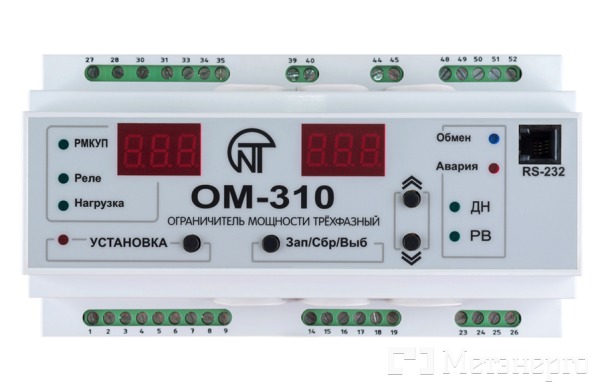 NTOM31000 Ограничитель мощности, трехфазный ОМ-310 - Метэнерго