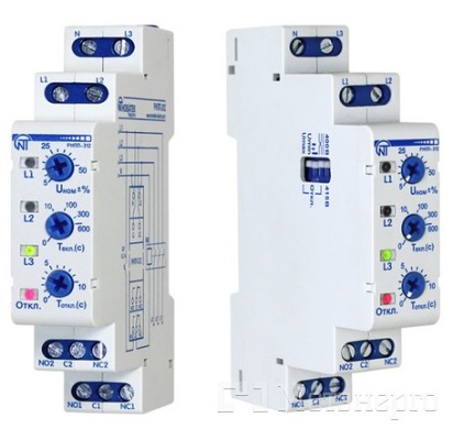 NTRNP3120 РНПП-312 реле напруги, послідовності, перекоса та обриву фаз ,одномодульне NEW!!! - Метенерго