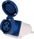p012003 Силова розетка стаціонарна e.socket.pro.3.63, 3п., 220В, 63А (133) - Метенерго