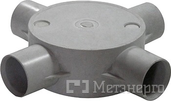 s7035005 Коробка e.pipe.4.db.stand.20 з'єднувальна трубна, 4 ввода, d20мм - Метенерго s7035005 Коробка e.pipe.4.db.stand.20 з