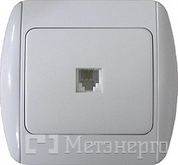 s035013 Розетка e.install.stand.814P1 телефонная одинарная - Метэнерго s035013 Розетка e.install.stand.814P1 телефонная одинарная - Метэнерго