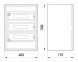 CP5104 Шафа удароміцна з АБС-пластика e.plbox.400.500.175.54m.blank, 400х500х175мм, IP65 з панеллю під 54 модулі - Метенерго