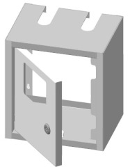 Б00000088 Ящик для установки лічильників газу ЯСГ-6МС тип лічильника G6 - Метенерго