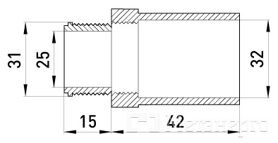 s6035004 Ввод e.pipe.tangency.stand.32 для труб d32мм - Метенерго s6035004 Ввод e.pipe.tangency.stand.32 для труб d32мм - Метенерго