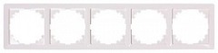 ins0030061 Рамка e.lux.10104L.5.fr.white.hang 5-местная, белая (в промоупаковке) - Метэнерго