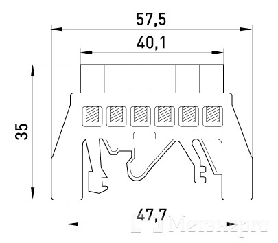 p0650011 Шина нулеваяe.bsi.pro.2.6 в изолированном корпусе универсальная - Метэнерго p0650011 Шина нулеваяe.bsi.pro.2.6 в изолированном корпусе универсальная - Метэнерго