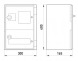 CP5212 Шафа удароміцна з АБС-пластика e.plbox.300.400.165.1f.15m.tr, 300х400х165мм, IP65 з прозорими дверцятами, панеллю під 1 - фазний лічильник та 15 модулі - Метенерго