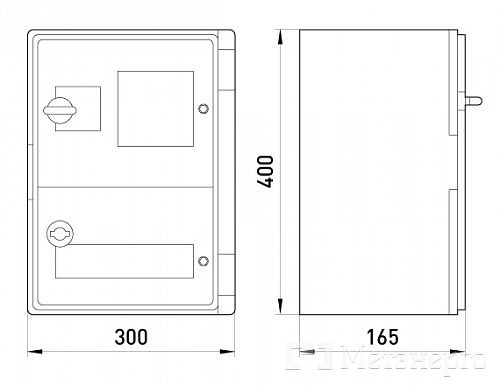 CP5212 Шафа удароміцна з АБС-пластика e.plbox.300.400.165.1f.15m.tr, 300х400х165мм, IP65 з прозорими дверцятами, панеллю під 1 - фазний лічильник та 15 модулі - Метенерго CP5212 Шафа удароміцна з АБС-пластика e.plbox.300.400.165.1f.15m.tr, 300х400х165мм, IP65 з прозорими дверцятами, панеллю під 1 - фазний лічильник та 15 модулі - Метенерго