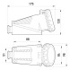 2646-137 Силовая розетка стационарная 3Р+N+Z, 400В, 32А, IP67 - Метэнерго