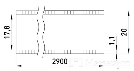 s1035102 Труба ПВХ тонкостінна e.pipe.stand.thin.20.11 d20х1,1х2900мм - Метенерго s1035102 Труба ПВХ тонкостінна e.pipe.stand.thin.20.11 d20х1,1х2900мм - Метенерго