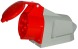 2646-137 Силовая розетка стационарная 3Р+N+Z, 400В, 32А, IP67 - Метэнерго