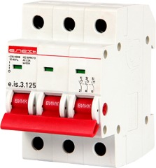 p008010 Выключатель нагрузки на DIN-рейку e.is.3.125, 3p, 125А - Метэнерго