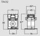 TA43250C600 Трансформатор струму TA432 40,5x10,5 (d=32мм.) 600/5А (кл.0,5=12 ВА) - Метенерго