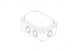 MD9051 Коробка монтажная ABS 80х120х55, IP65 - Метэнерго