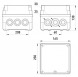 059 Коробка монтажна пластикова Z2 W IP55 (250*165*138) - Метенерго