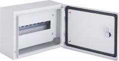 s0100215 Корпус металлический e.mbox.pro.n.12z IP54 навесной на 12 модулей с замком - Метэнерго