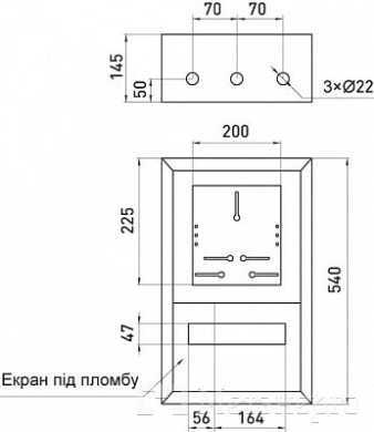 p0100222 Корпус обліку металевий e.mbox.pro.n.f3.12z IP31 навісний під 3ф лічильник, 12 модулів з замком - Метенерго p0100222 Корпус обліку металевий e.mbox.pro.n.f3.12z IP31 навісний під 3ф лічильник, 12 модулів з замком - Метенерго