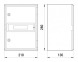 CP5101 Шкаф ударопрочный из АБС-пластика e.plbox.210.280.130.8m.blank, 210х280х130мм, IP65 с панелью под 8 модулей - Метэнерго