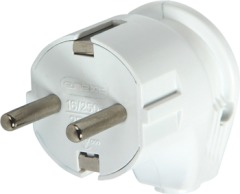 s9100004 Вилка бытовая e.plug.angle.007.16,з з/к, 16А угловая белая - Метэнерго