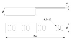 403-8P-L Левосторонняя редукция легкая 30х80 мм - Метэнерго