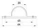 s10035001 N-образна кліпса e.pipe.n.clip.stand.20 для труб d20мм - Метенерго