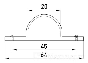 s10035001 N-образна кліпса e.pipe.n.clip.stand.20 для труб d20мм - Метенерго s10035001 N-образна кліпса e.pipe.n.clip.stand.20 для труб d20мм - Метенерго