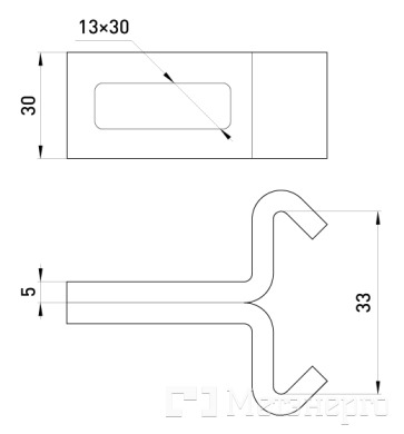 Al DP-3 Кутове кріплення Al DP-3 - Метенерго Al DP-3 Кутове кріплення Al DP-3 - Метенерго