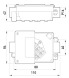 019 Коробка монтажна металева Р16/2, IP 44, 400 B, 5*4 - Метенерго