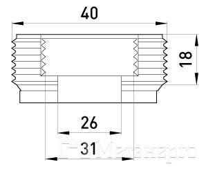 i0410006 Перехідник металевий e.industrial.pipe.thread.bts.1-1/4".1", різьбовий, з 1-1/4" на 1" - Метенерго i0410006 Перехідник металевий e.industrial.pipe.thread.bts.1-1/4".1", різьбовий, з 1-1/4" на 1" - Метенерго
