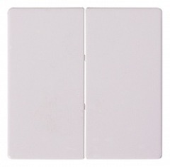ins0030017 Клавиша e.lux.11021L.pn.white.hang двойная белая (в промоупаковке) - Метэнерго