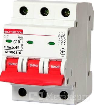 s002059 Модульный автоматический выключатель e.mcb.stand.45.3.C13, 3p, 13A, C, 4,5 кA - Метэнерго s002059 Модульный автоматический выключатель e.mcb.stand.45.3.C13, 3p, 13A, C, 4,5 кA - Метэнерго