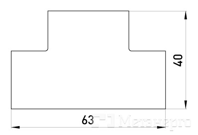 s5033012 Т-з'єднувач e.trunking.t.channel.stand.24.14 для короба 24х14мм - Метенерго s5033012 Т-з