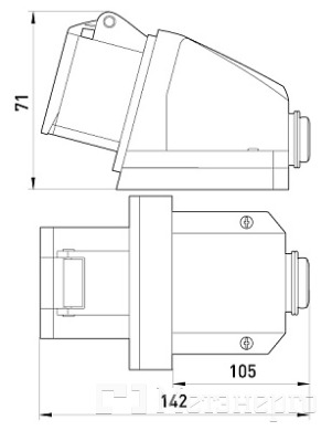p012008 Силова розетка стаціонарна e.socket.pro.5.32, 5п., 380В, 32А (125) - Метенерго p012008 Силова розетка стаціонарна e.socket.pro.5.32, 5п., 380В, 32А (125) - Метенерго