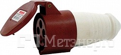 p012018 Силовая розетка переносная e.socket.pro.5.16, 5п., 380В, 16А (215) - Метэнерго