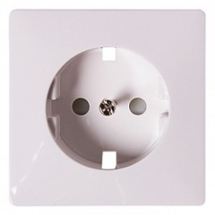 ins0020037 Панель e.lux.12311L.pn.white.shrink для розетки с з/к SHUKO, белая (запаяная в п/э) - Метэнерго