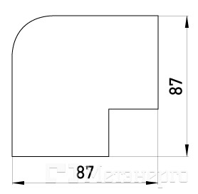 s2033016 Зовнішній кут e.trunking.blend.out.stand.60.60 для короба 60х60мм - Метенерго s2033016 Зовнішній кут e.trunking.blend.out.stand.60.60 для короба 60х60мм - Метенерго