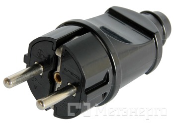 s9100003 Вилка побутова e.plug.straight.004.16,з з/к, 16А пряма чорна - Метенерго s9100003 Вилка побутова e.plug.straight.004.16,з з/к, 16А пряма чорна - Метенерго