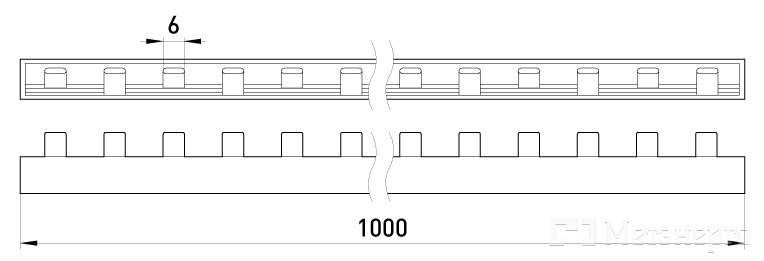s017005 Шина соединительная e.bc.stand.2.100 2п. 100 А - Метэнерго