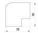 s3033002 Плоский угол e.trunking.blend.angle.stand.16.16 для короба 16х16мм - Метэнерго