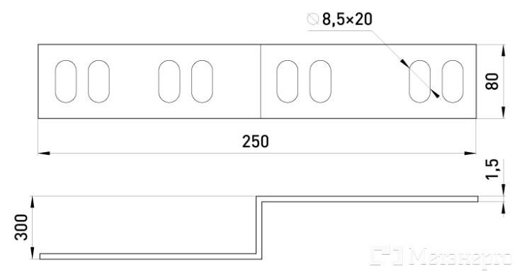 430-8P-R Правосторонняя редукция легкая 300х80 мм - Метэнерго 430-8P-R Правосторонняя редукция легкая 300х80 мм - Метэнерго