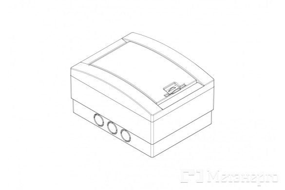 MD9302 Корпус пластиковий 6-модульний навісний, IP40 - Метенерго